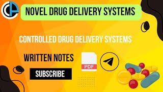 Controlled drug delivery systemsnovel drugdelivery system written notes 7thsem bpharma like [upl. by Elehcir196]