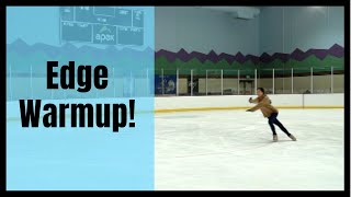 Figure Skating Edge Exercises for Warmup [upl. by Rebmyt]