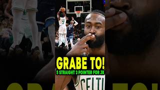 GRABE TO 5 straight 3 pointer si Jaylen Brown hindi na nagmimintis sa TRES Boston vs Timberwolves [upl. by Cadmann]