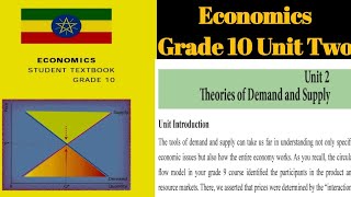 Economics Grade 10 Unit Two Theory Demand and Supply Part1 aonestudies [upl. by Curtice]