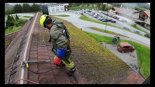 how to remove extreme algae in decra roof [upl. by Analrahc]