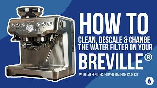 How to Clean Descale amp Change the Water Filter on Your Breville and Sage Coffee Machines [upl. by Gonroff]