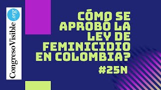 La ley de Feminicidio en Colombia ¿Cómo se aprobó  La Democracia CV [upl. by Vito]