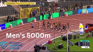 Mens 5000m Diamond League Final  2024 [upl. by Publia]