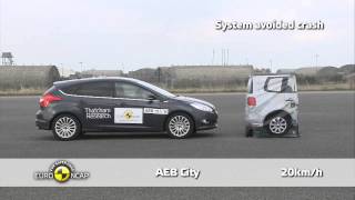 Ford Focus  Euro NCAP 2013 AEB Test [upl. by Follansbee45]