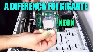 COLOQUEI UM XEON NO PC DE 550 REAIS E O GANHO DE FPS FOI DEMAIS [upl. by Hadias]