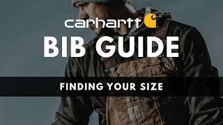 Finding Your Size in Carhartt Bib Overalls [upl. by Wina]