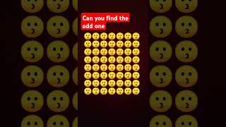 Can you find the oddone out findtheoddemojichallange shortsvideo [upl. by Llerad]