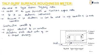 Taly Surf Surface Roughness Meter  Design of Gauge  Metrology and Quality Engineering [upl. by Ashely]