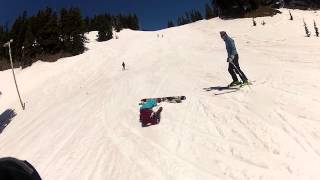 Skier Knocked Unconscious [upl. by Kieran]