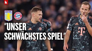 Kimmich verteidigt Spielweise und Neuer quotPassiert bei jedem Systemquot  Aston Villa  FC Bayern 10 [upl. by Berkow159]