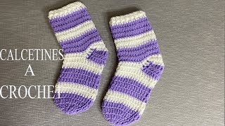 PASO A PASO PARA TEJER CALCETINES A CROCHET [upl. by Anna]