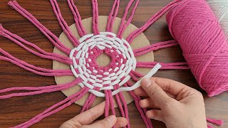 MAKING A YOGURT BUCKET AND A BASKET WITH MACRAME ROPE ✔️ DIY YOGURT KOVASI İLE SEPET YAPIMI [upl. by Bensen813]