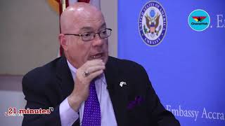 Why Ghanaians are bounced visas  US Ambassador gives details [upl. by Bergstrom873]