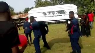 Coffin containing dead body fell of Pallbearers while dancing at a funeral in Ghana [upl. by Yssor]