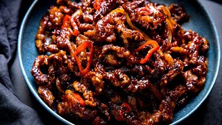 The Crispiest Tastiest Crispy Chilli Beef EVER [upl. by Vijnas225]