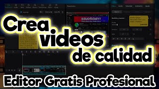 EDITOR DE VIDEO PROFESIONAL 4K FULL LEGAL Y GRATIS sin marca de agua 2023 [upl. by Arramahs]