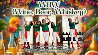 WBW Wine Beer Whiskey  High Intermediate Line Dance  Demo by  Amare Sweet Colour [upl. by Sothena]