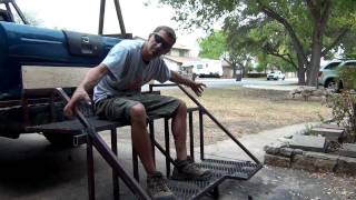 Welding a Double Bow Hunting Ladder Stand From Steel Fencing 22 [upl. by Elyag91]