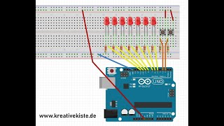 Motorrad LED Ganganzeige mit Arduino und Ardublock [upl. by Hesler]