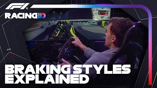 Braking Styles In F1 Explained  F1 TV Racing ID [upl. by Hinch]