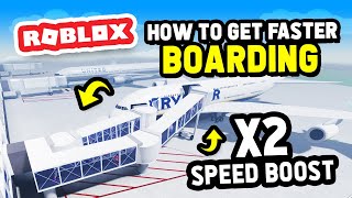 How to Get FASTER BOARDING in Cabin Crew Simulator Roblox [upl. by Grethel]