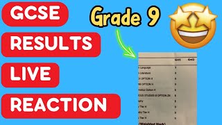 Opening GCSE RESULTS LIVE REACTION  HE GOT ALL 9s gcseresults gcse gcseresults2023 grade9 [upl. by Esilehc]