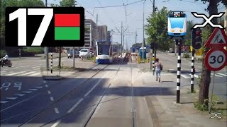 🚊 GVB Amsterdam Tramlijn 17 Cabinerit Centraal Station  Osdorp Dijkgraafplein Drivers view POV [upl. by Welker]