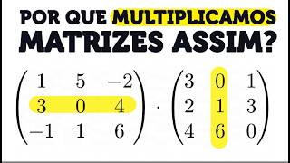 De onde vem a regra para Multiplicação de Matriz [upl. by Ahtekahs]