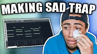 IM CRYIN  Making A SAD Trap Beat From Scratch FL Studio 12 How To Make Sad Beats [upl. by Mallissa872]