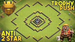 New Best Th9 Trophy Pushing Base Layout 2019  Anti 2 Star Th9 Base w Replay Proof  Clash of Clans [upl. by Roswald600]