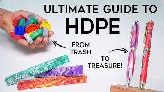 Beginners Guide to Melting HDPE  How to Make a Recycled Plastic Pen [upl. by Ondrej]