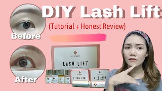 DIY EYELASH PERMING  iCONSIGN LASH LIFT KIT  Tutorial  Honest Review JessDIY [upl. by Lyndon]