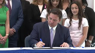 FSA testing ends in Florida after Gov DeSantis signs bill  Press Conference [upl. by Risan]