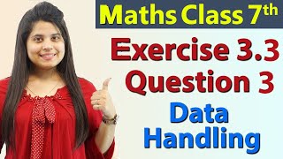 Q 3 Ex 33  Data Handling  Chapter 3  Maths Class 7th  NCERT [upl. by Redan]