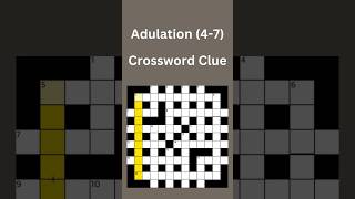 Adulation 47 Crossword Clue crossword crosswordpuzzles [upl. by Zere474]