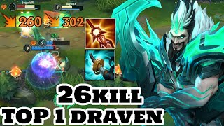 Wild Rift Draven  Top 1 Draven Gameplay quotDraven Mainquot Season 5 [upl. by Garling758]