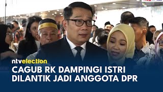 Ridwan Kamil Dampingi Atalia Praratya Pelantikan Anggota DPR Periode 2024 2029  NTV ELECTION [upl. by Ahsaei]