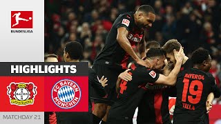 Leverkusen Beat Bayern  Bayer 04 Leverkusen  FC Bayern 30  Highlights  MD 21 – Bundesliga [upl. by Nylirem]