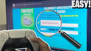 How to redeem Vbucks on PS5 Super Easy Trick [upl. by Norag587]