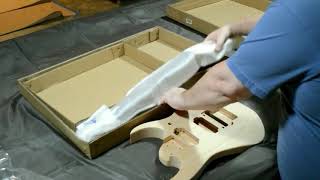 Fretwire 7 string Kit build Part 1 Unboxing [upl. by Oivalf]