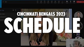 Cincinnati Bengals 2023 Schedule [upl. by Acir901]