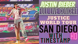 Justin Bieber Full Live Concert  JUSTICE WORLD TOUR At San DiegoCalifornia HD [upl. by Neelyak]