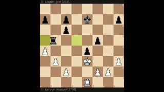 1994 Ubeda R2 Karpov Lautier C63 Ruy Lopez Schliemann Défense Dyckhoff Variation chess [upl. by Yuria844]