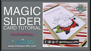 How to Make a Magic Slider Card  funfoldfriday [upl. by Ecissej784]