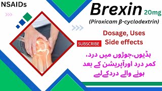 Brexin tablet  Piroxicam βcyclodextrin  Drug class  Composition  Dosage  Uses in Urdu [upl. by Ahsinert427]