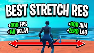 The BEST Stretched Resolution in Fortnite FPS Boost amp 0 Input Delay [upl. by Anhsirk]