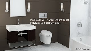 Installation – Veil Toilet with Bidet Seat [upl. by Annagroeg]