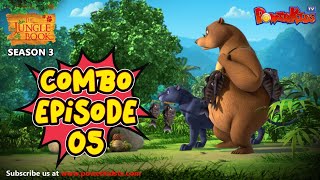 Jungle Book Season 3  COMBO EPISODE 5  जंगल बुक हिंदी नया एपिसोडPowerKidstv​ [upl. by Anirbak]