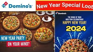 Dominos New Year Offer ll dominos coupon code today l dominos pizza offer l dominos coupon code [upl. by Cadmar]